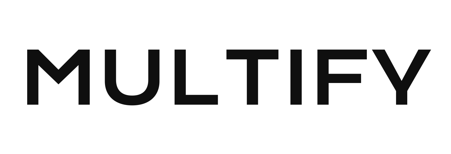 MULTIFY wordmark, dark